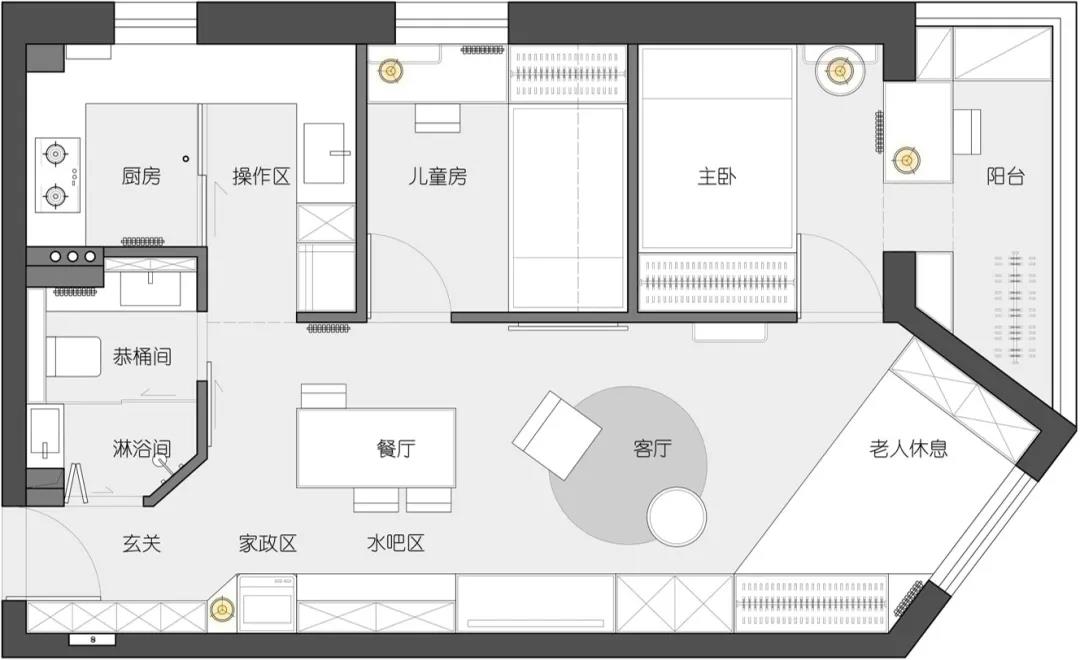 三口之家60㎡也能越住越大？還不快來學(xué)學(xué)立體收納