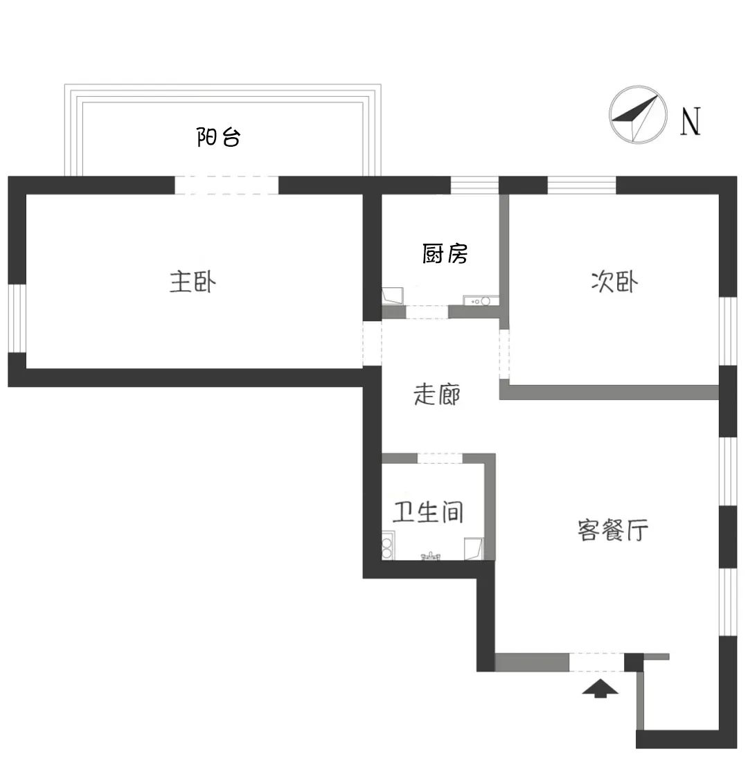 舊房改造教科書丨“角落潮設計”，書房、餐吧全部安排