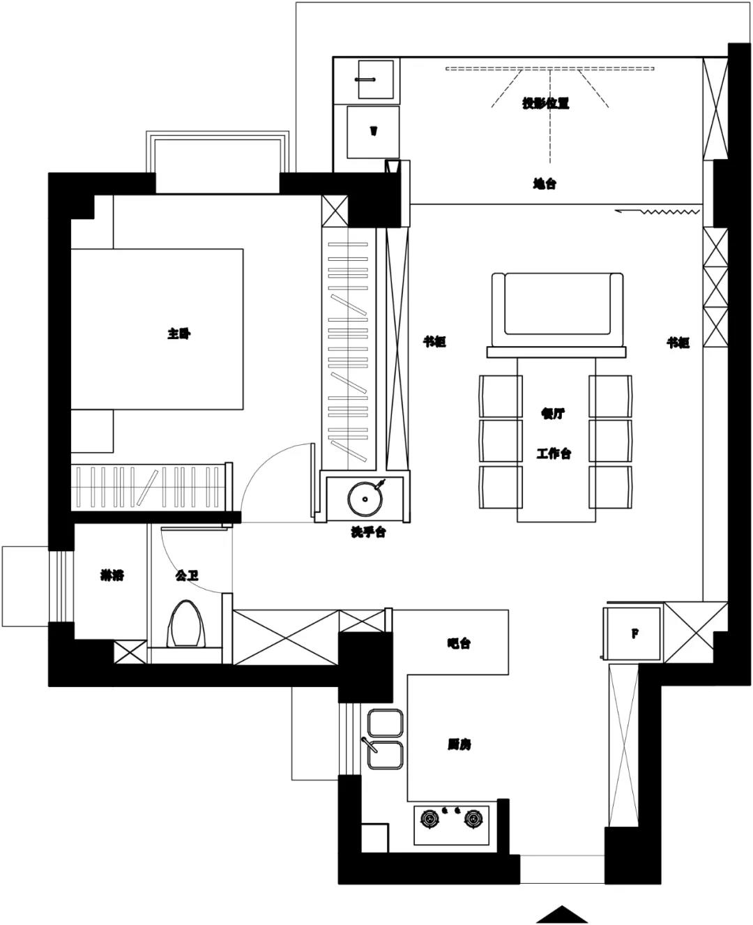 75㎡住一人一貓|步入式廚房＋閱讀式客餐廳，共享“慢”生活