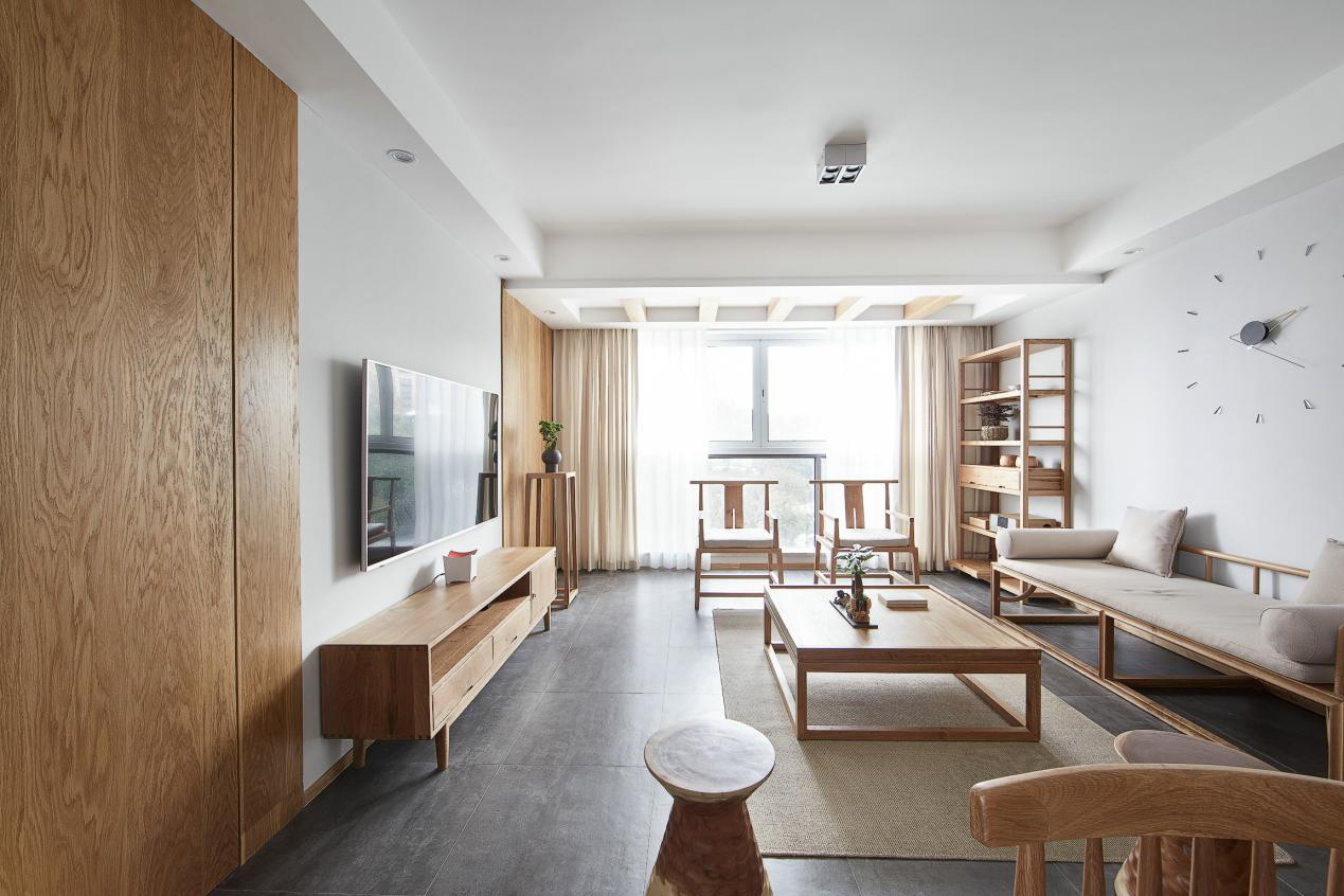 新中式130m2三居室，清雅神韻，寫意東方